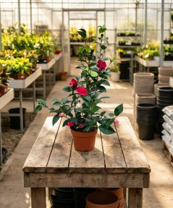 Camelia Japonica Rosie 50-80 cm (Ghiveci) Camelia Japonica Rosie 50-80 cm (Ghiveci)